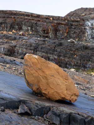 Glacial Boulder and Stratified Rock | Patagonia, Argentina