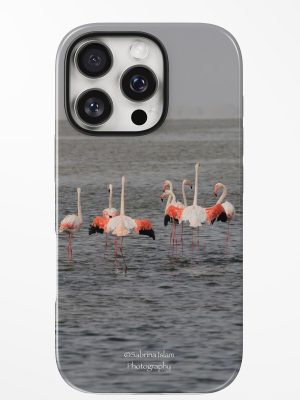 iPhone 16 Cover - Flamingos in the Shallows