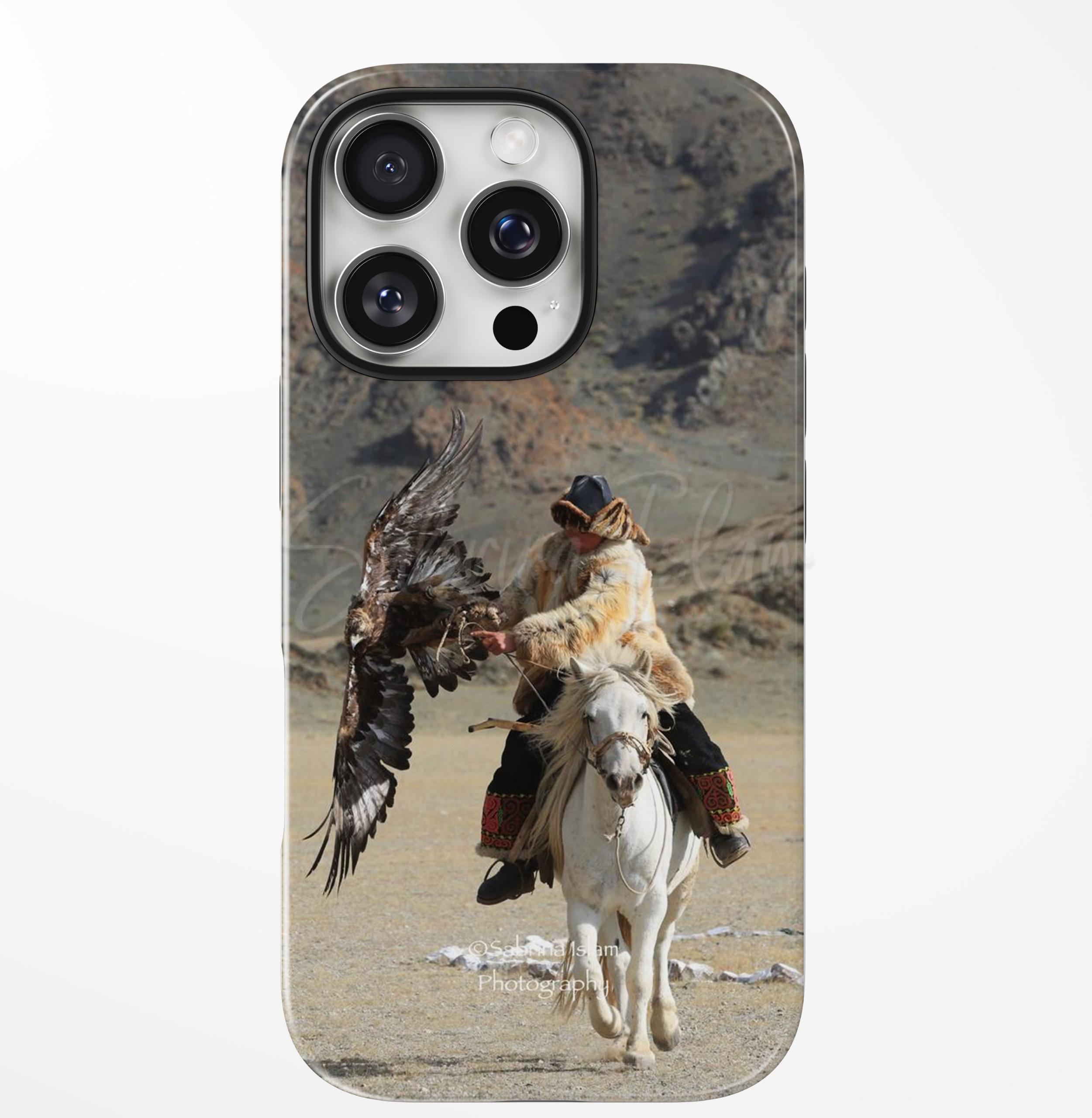 iPhone 16 Pro Max Cover - Eagle Hunter on Horseback